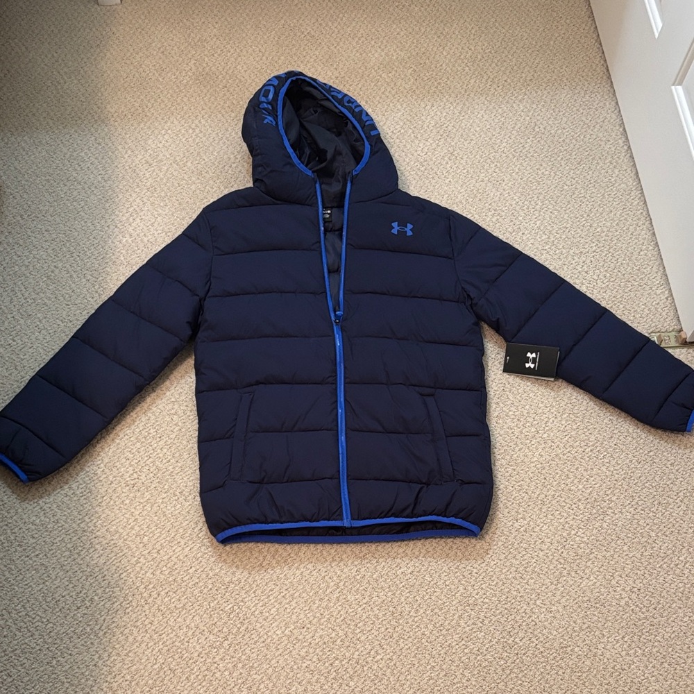 Under Armour Kids XL Navy Puffer Jacket